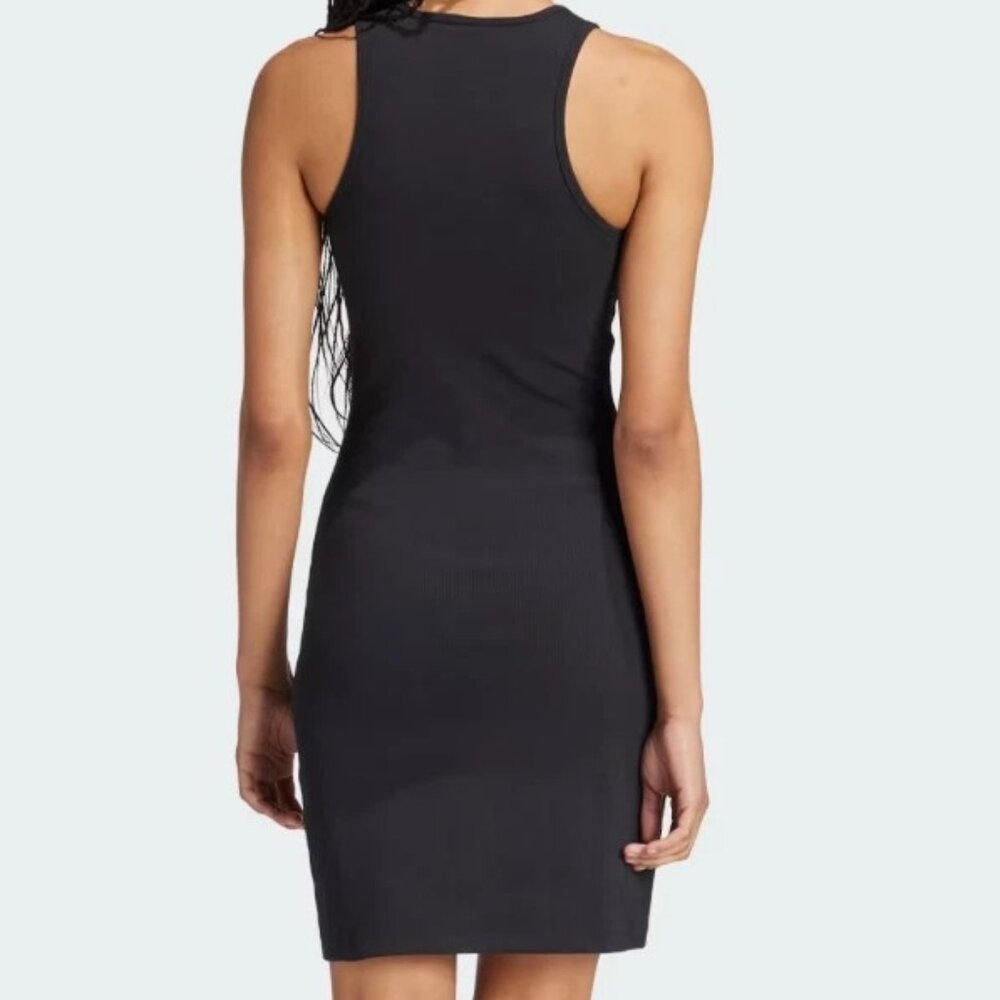 Adidas Originals Women's Tank Dress Black Trefoil Ribbed Racerback Small NWT - Picture 4 of 8
